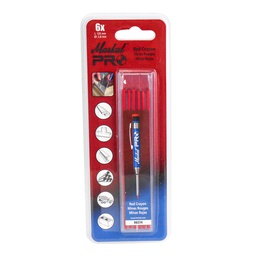 [STM-096274] MINAS RECAMBIOS PARA SOLDADURA MARKAL PRO COLOR ROJO (CAJA C/12 - PRECIO X PZA)