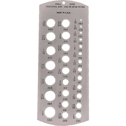 [STW-4704] GAUGE / CALIBRADOR P/BROCAS 1/16"-1/2" (64's)