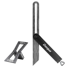 [STWS-1804-4104] JUEGO DE MARCADOR DE COLA DE MILANO D/ALUMINIIO Y ESCUADRA AJUSTABLE 10''