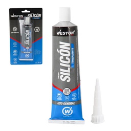 [WM-0945] SILICON TRANSPARENTE USO GENERAL TUBO 85ml           