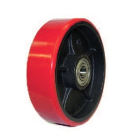 [Y-1030-175] RUEDA TRASERA P/PATIN FIERRO VACIADO PU 7X2"