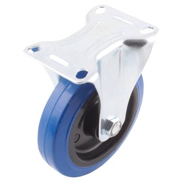 [Y-1090-100] RODAJA FIJA DE GOMA AZUL 4"