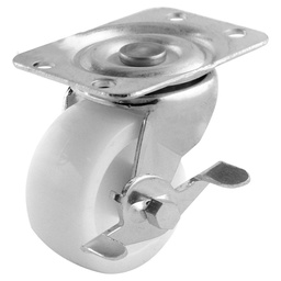 [Y-2036-100] RODAJA NYLON 4" GIRA. C/FRENO