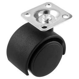 [Y-2130-40] RODAJA TIPO YOYO C/PLACA 40MM (Precio x pieza - Empaque c/4 pzas)