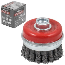 [Z-10630] CEPILLO TIPO COPA TRENZADA C/ARO 3" ENT 5/8"-11 A. AL CARBON .014"