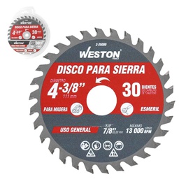 [Z-25005] DISCO PARA SIERRA CIRCULAR P/MADERA 7-1/4'' X 5/8'' 16DT