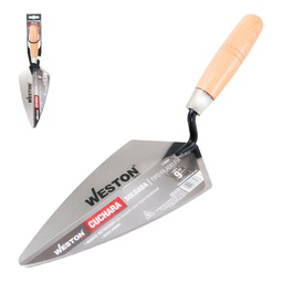 [Z-26055] CUCHARA SOLDADA TIPO FILADELFIA 9" MANGO D/MADERA