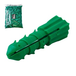 [Z-39830] TAQUETE PLASTICO VERDE 3/8" X 35 MM (Precio x Pieza - Bolsa C/1000 piezas)