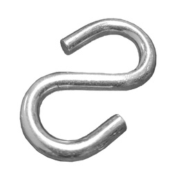 [ZC-17016] GANCHO TIPO "S" GALV. 8MM    (Precio x Pza - Caja c/50 pzas)