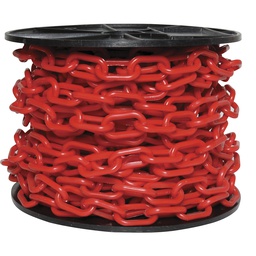 [XC5006] CADENA PLASTICA 6MM ROJA 25MT