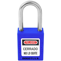 [RL9012] CANDADO BLOQUEO AZUL 38X44 GANCHO ACERO