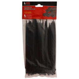 [WL8040] CINTILLA SUJETACABLE 3" NEGRA C/100