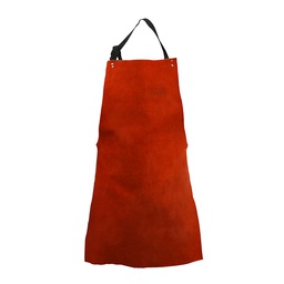 [GO3001] MANDIL CUERO CON BROCHE CUELLO Y CINTURA