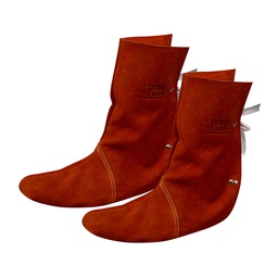 [GO3002] POLAINA DE CARNAZA CON 4 CORREAS  2PZAS