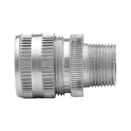 [9590320] CONECTOR GLANDULA ALUMINIO MACHO 1 1/2”   ENTRADA DE CABLE   3/8” A 1/2”