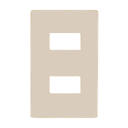 [8800446] PLACA DE PLASTICO MARFIL DOBLE DE 72 mm