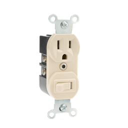 [8840106] APAGADOR CON CONTACTO ATERRIZADO BLANCO