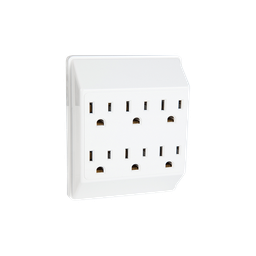 [9700090] DERIVADOR 6 TOMAS ATERRIZADAS 127V~ 60HZ 1875W