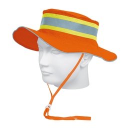 [14009] Sombrero naranja alta visibilidad con reflejante, Truper