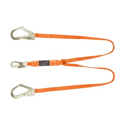 [14454] Linea de vida absorbedor impacto, doble brazo, gancho grande