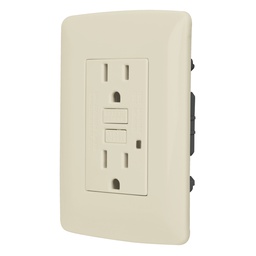 [46145] Contacto duplex falla a tierra GFCI, marfil, linea Italiana