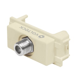 [48106] Toma de television, linea Italiana, color marfil, Volteck