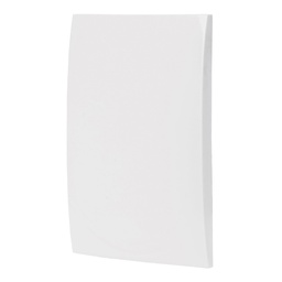 [48306] Placa de ABS ciega, linea Oslo, color blanco, Volteck