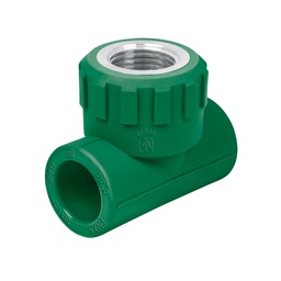 [49839] Tee hembra de PPR 1/2' con inserto metalico, Foset