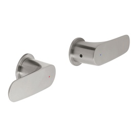 [45202] Juego de manerales de palanca para regadera, satin, Riviera