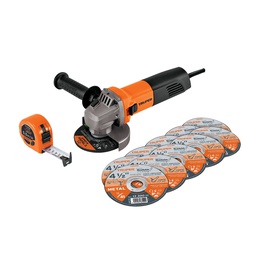 [101526] Esmeriladora 4-1/2' 700 W, 10 discos y flexometro, Truper