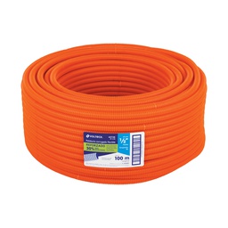 [40738] Metro de poliducto 1/2' corrugado flex. reforz. s/guia, 100m
