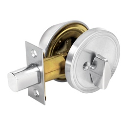 [43601] Cerrojo llave-mariposa cromo mate, llave de puntos, Hermex