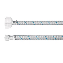 [45505] Manguera p/WC, vinilo gris, 3/8' x 7/8' tuerca plast, 50 cm