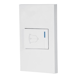 [45604] Placa armada 1 interruptor de timbre,1.5mod, Española,blanco