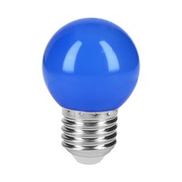 [46026] Lampara LED tipo bulbo G45 1 W color azul, caja, Volteck