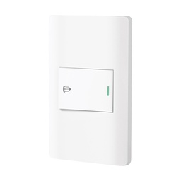 [47963] Placa armada blanca 1 interruptor de timbre 1.5 mod, Lisboa