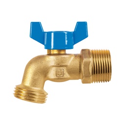 [49054] Llave de esfera de laton 3/4' con rosca para manguera, Foset