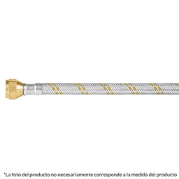 [49517] Manguera para gas, acero inox, 3/8' x 3/8', 200 cm, Foset