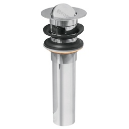 [49983] Contra p/lavabo con rebosadero, tipo moneda, cromo, 1-1/4'