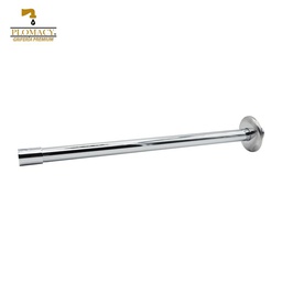 [BRA45] Brazo Recto para Regadera Electrica 1/2" X 37 cm Acero Inoxidable con Cople y Chapeton Plomacy (BRA45)
