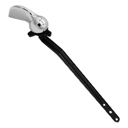 [2564] Palanca Para WC de Lujo Cromada ANGULAR 30° Brazo Negro en Bolsita (2564)