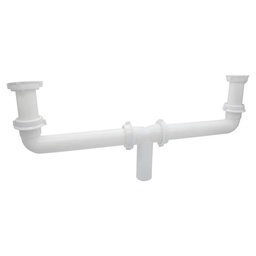 [2249] Salida Doble Tarja con Extensiones 4" y Tuercas (2249)