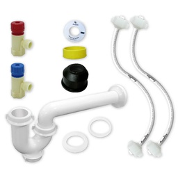 [3107] Kit De Instalacion Para Lavabo y Fregadero Con Cespol-FAcil, FF Polimax 1/2" x 45 cms. (3107)