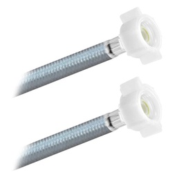 [3884] FamaFlex Poliacero Para Agua Potable 1/2" AM x 1/2" AM x 70cm.-28" (3884)