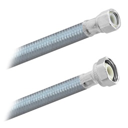 [3822] FamaFlex Poliacero Para Agua Potable 3/8" COMP x 1/2" FIP x 30cm.-12"  (3822)