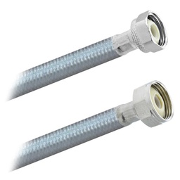 [3932] FamaFlex Poliacero Para Sanitario 1/2" FIP x 7/8" FIP x 55cm.-22"   (3932)