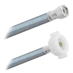 [3940] FamaFlex Poliacero Para Sanitario 3/8" COMP x 7/8" AM x 55cm.-22"  (3940)