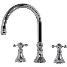 [091RC] MEZCLADORA CROMADA PARA FREGADERO MANERAL CRUCETA