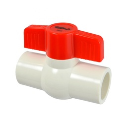 [100PS 13] 13MM.VALVULA D/ESFERA CEMENTAR PVC