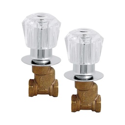 [40QL] JUEGO LLAVES EMP.ROSC.M/ACRILICO C/CHAP.A.BCE.